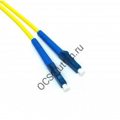 Шнур оптический ШОС-3,0-LC/UPC-SТ/UPC-SM-1м