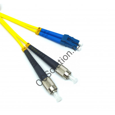 Шнур оптический ШОС-2х3,0-2FC/UPC-2LC/UPC-SM-1м