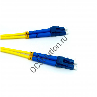 Шнур оптический ШОС-2х3,0-2LC/UPC-2LC/UPC-SM-2м